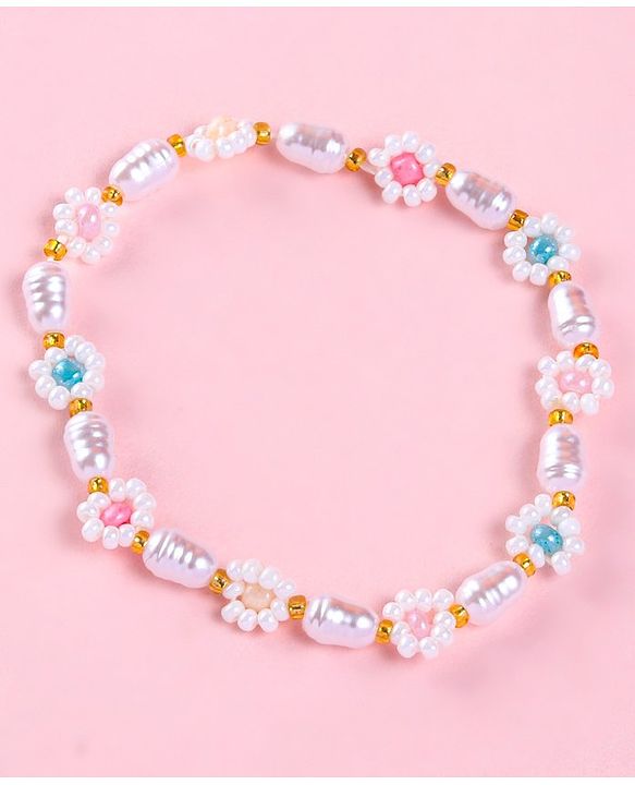 Babyhug Free Size Necklace & Bracelets Floral Design-Multicolor