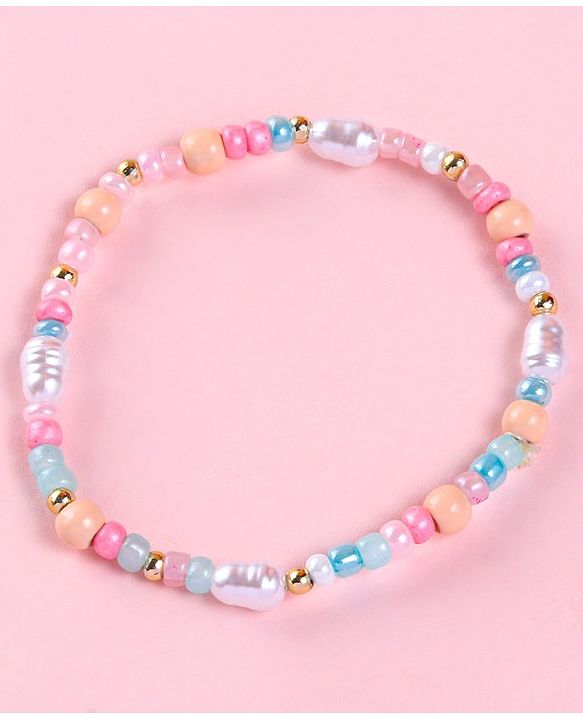 Babyhug Free Size Necklace & Bracelets Floral Design-Multicolor