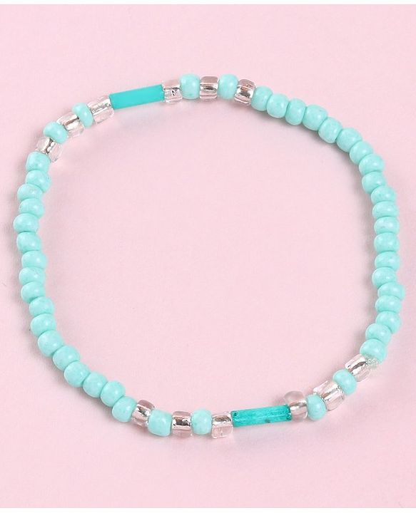 Babyhug  Flower Charm With Chain Neck Piece & Bracelets - Blue