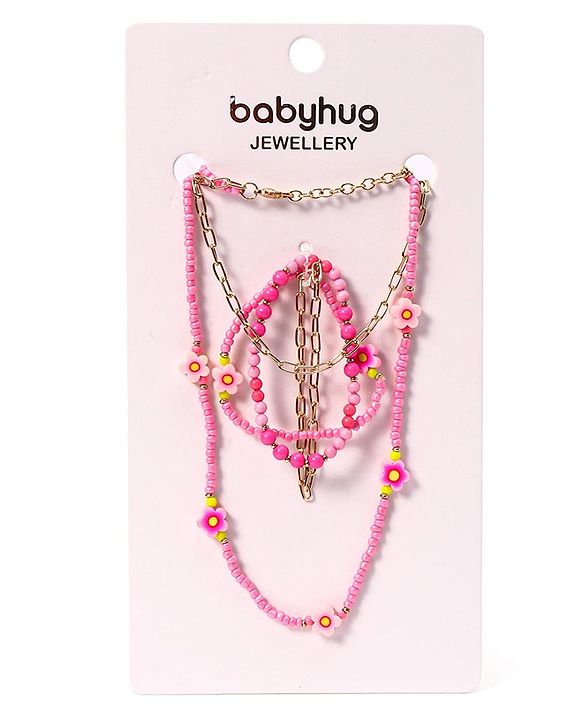 Babyhug  Neck Piece & Bracelets - Multicolor