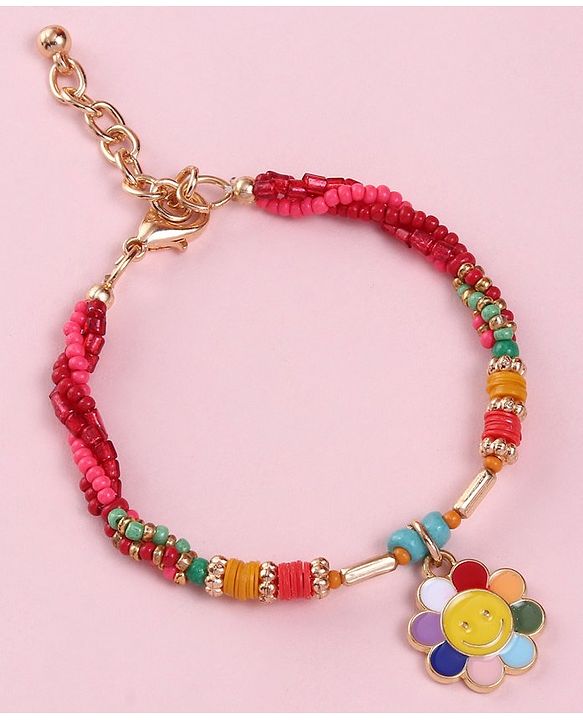 Babyhug Neck Piece & Bracelets Set - Multicolor