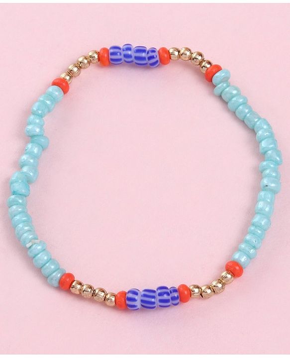 Babyhug  Flower Beads With Chain Neck Piece & Bracelets - Multicolour