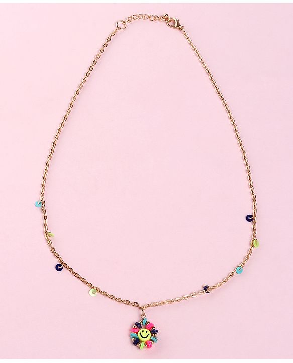 Babyhug Free Size Neck Piece & Bracelet Set- Multicolor