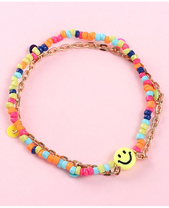 Babyhug Free Size Neck Piece & Bracelet Set- Multicolor