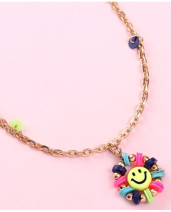 Babyhug Free Size Neck Piece & Bracelet Set- Multicolor
