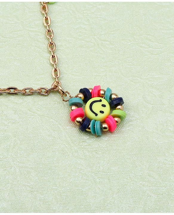 Babyhug Free Size Neck Piece & Bracelet Set- Multicolor