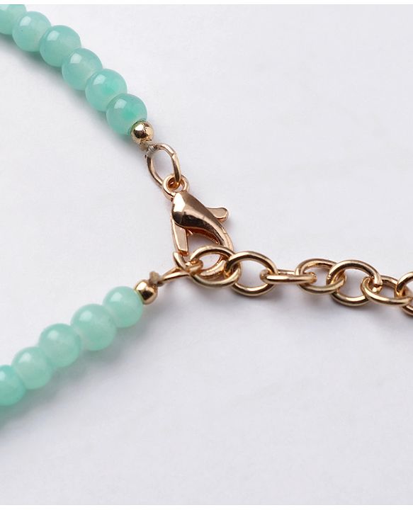 Babyhug Free Size Neck Piece & Bracelet Set- Mint Green