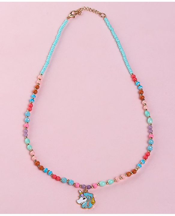 Babyhug Free Size Neck Piece & Bracelet Set- Multicolor