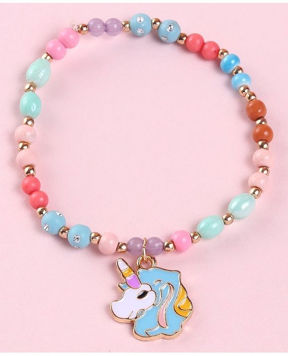 Babyhug Free Size Neck Piece & Bracelet Set- Multicolor