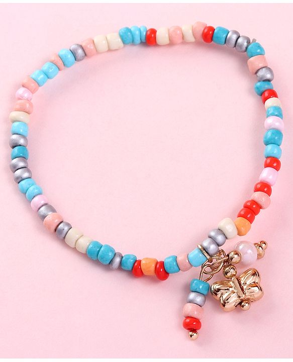 Babyhug Free Size Neck Piece & Bracelet Set- Multicolor