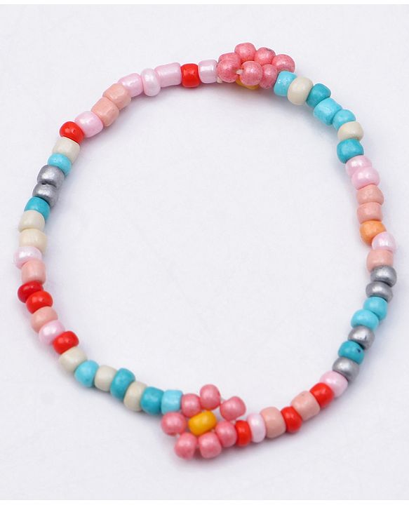 Babyhug Free Size Neck Piece & Bracelet Set- Multicolor