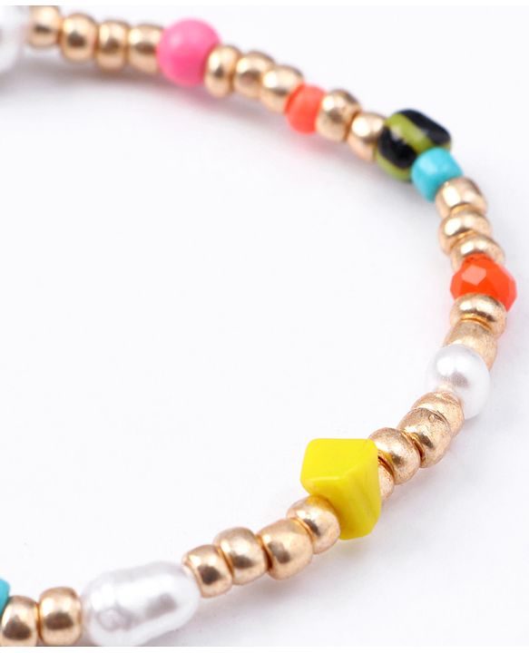 Babyhug Free Size Neck Piece & Bracelet Set- Multicolor