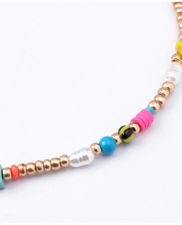 Babyhug Free Size Neck Piece & Bracelet Set- Multicolor