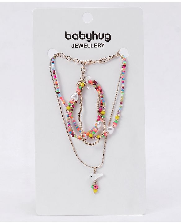 Babyhug Necklace & Bracelet Free Size - Multicolour