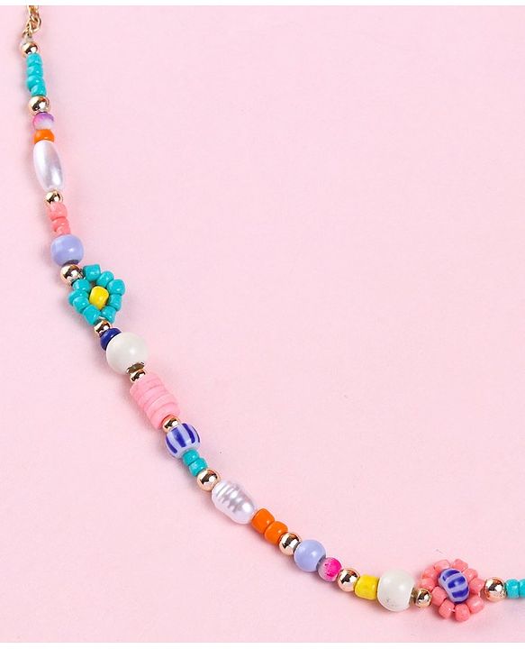 Babyhug Free Size Neck Piece & Bracelet Set- Multicolor