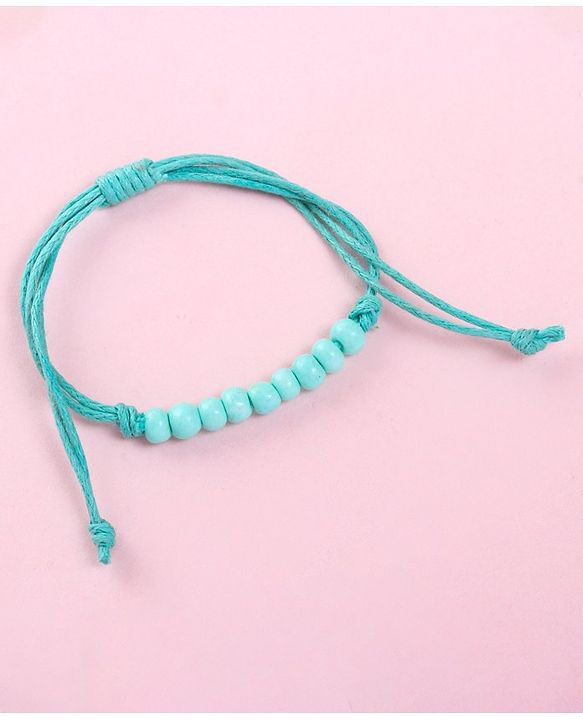Babyhug Free Size Neck Piece & Bracelet Set- Blue