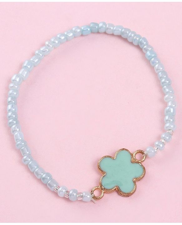 Babyhug Free Size Neck Piece & Bracelet Set- Blue