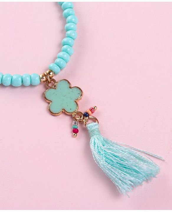 Babyhug Free Size Neck Piece & Bracelet Set- Blue