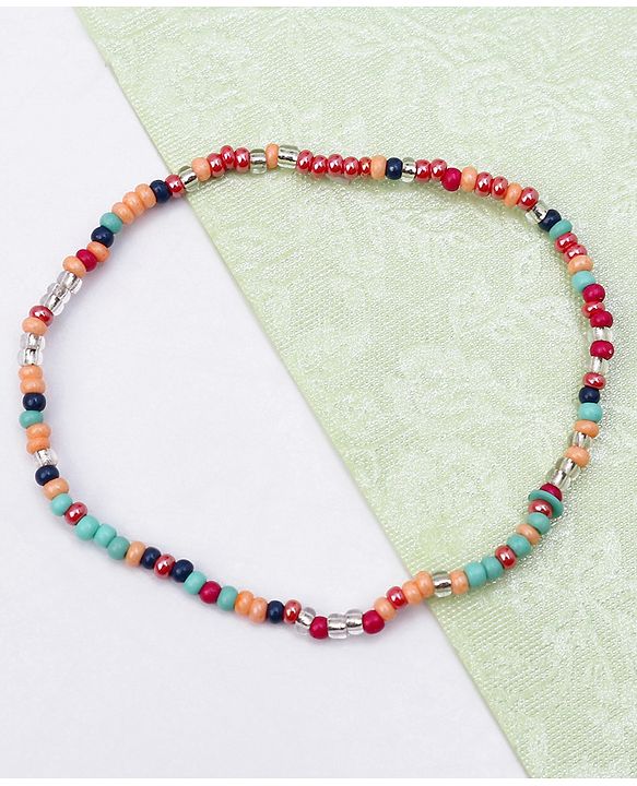 Babyhug Free Size Neck Piece & Bracelet Set- Blue