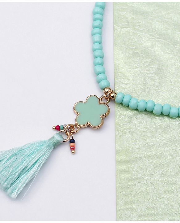 Babyhug Free Size Neck Piece & Bracelet Set- Blue