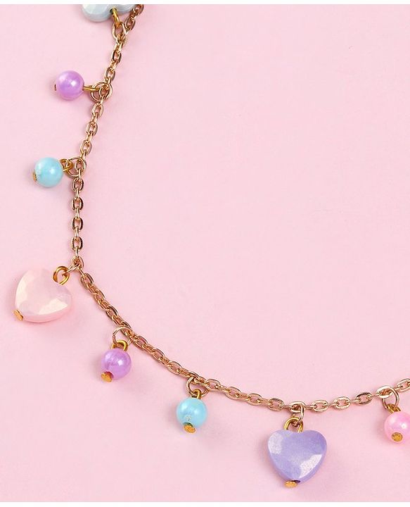 Babyhug Free Size Neck Piece & Bracelet Set- Multicolor