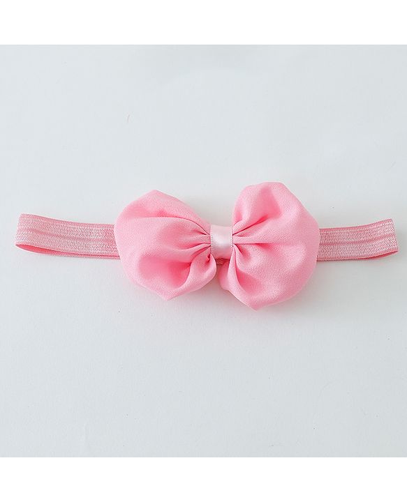 Babyhug Free Size Head Band with Bow Applique  Set of 2 - Multicolour
