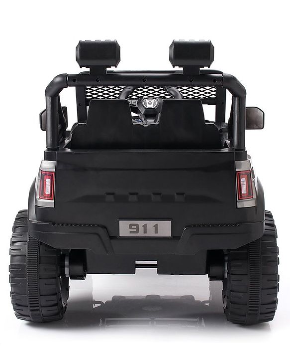 Babyhug Battery Operated Ride On Jeep With Lights and Music - Grey