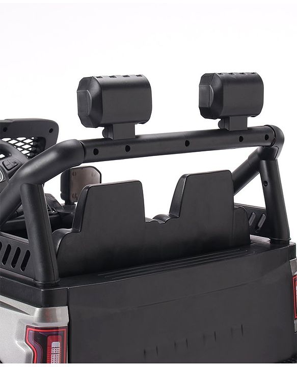 Babyhug Battery Operated Ride On Jeep With Lights and Music - Grey