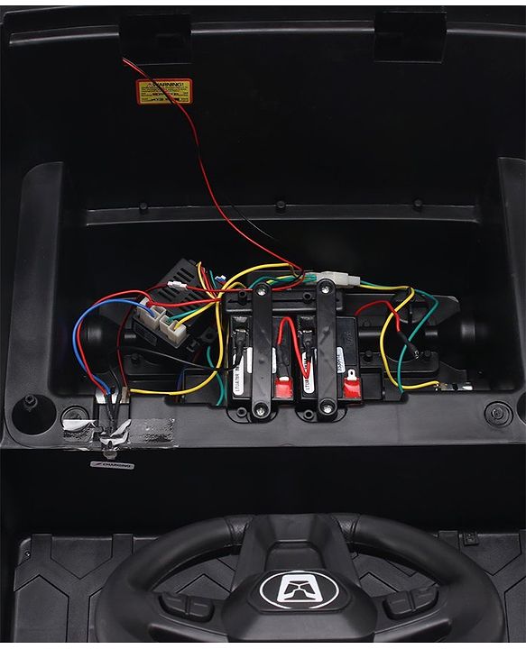 Babyhug Battery Operated Ride On Jeep With Lights and Music - Grey