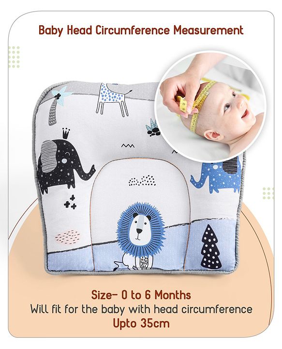 Babyhug Cotton Crib Bedding Set Elephant Print -Multicolor