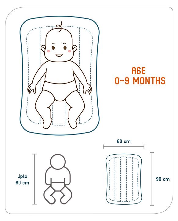Babyhug Cotton Bedding Set with Mosquito Net Soccer Print- Green