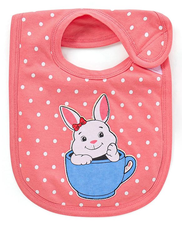 Babyhug Bib Velcro Closure  Animal Print Pack of 5 - Multicolour