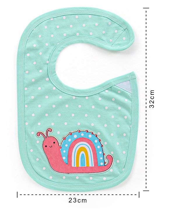 Babyhug Bib Velcro Closure  Animal Print Pack of 5 - Multicolour