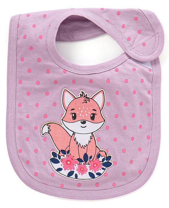 Babyhug Bib Velcro Closure  Animal Print Pack of 5 - Multicolour