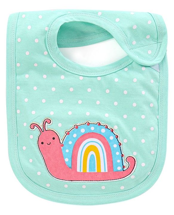 Babyhug Bib Velcro Closure  Animal Print Pack of 5 - Multicolour