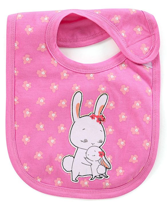 Babyhug Bib Velcro Closure  Animal Print Pack of 5 - Multicolour