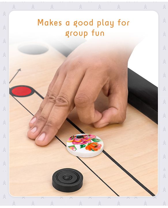 Pine Kids Wooden 26 Inch Medium Carrom Board - Multcolour