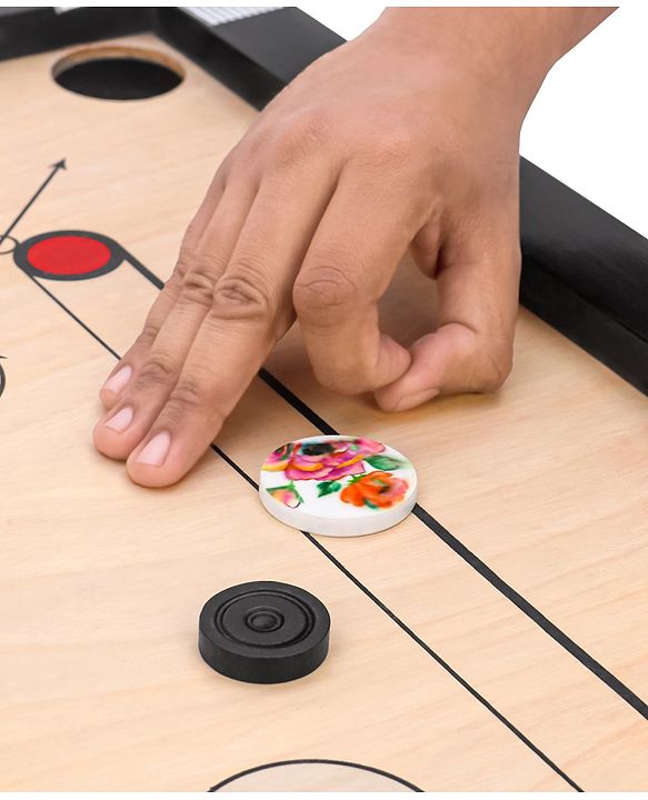 Pine Kids Wooden 26 Inch Medium Carrom Board - Multcolour