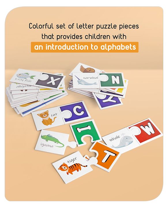 Babyhug Learn the Alphabet Jigsaw Puzzle With Activity Kit - 54 Pieces