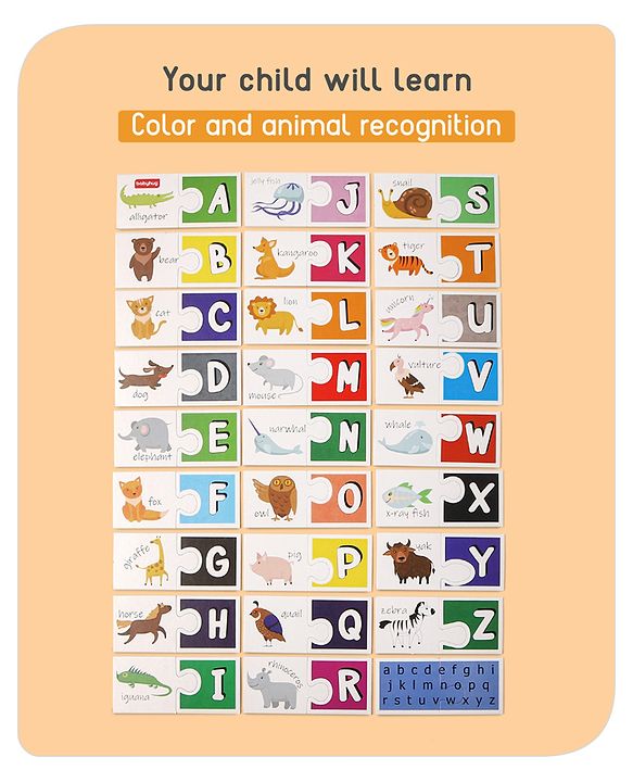 Babyhug Learn the Alphabet Jigsaw Puzzle With Activity Kit - 54 Pieces
