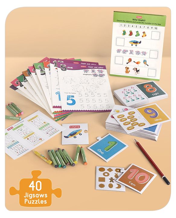 Babyhug Learn the Numbers Jigsaw Puzzle With Activity Kit - 40 Pieces