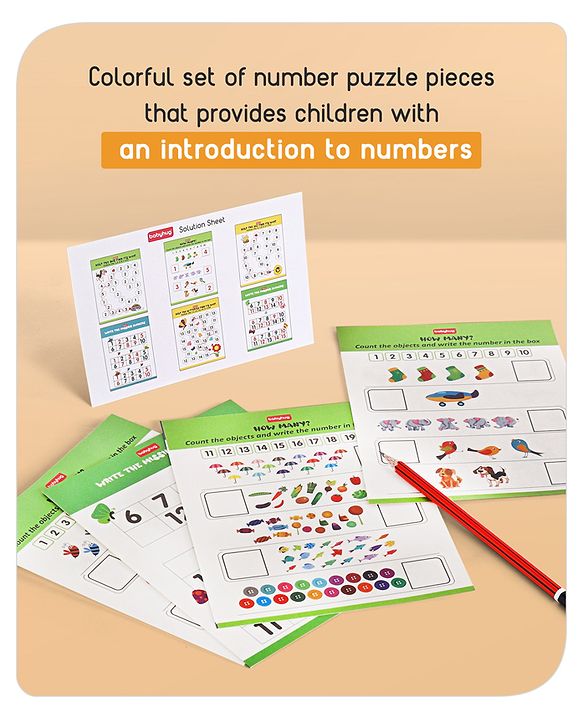 Babyhug Learn the Numbers Jigsaw Puzzle With Activity Kit - 40 Pieces