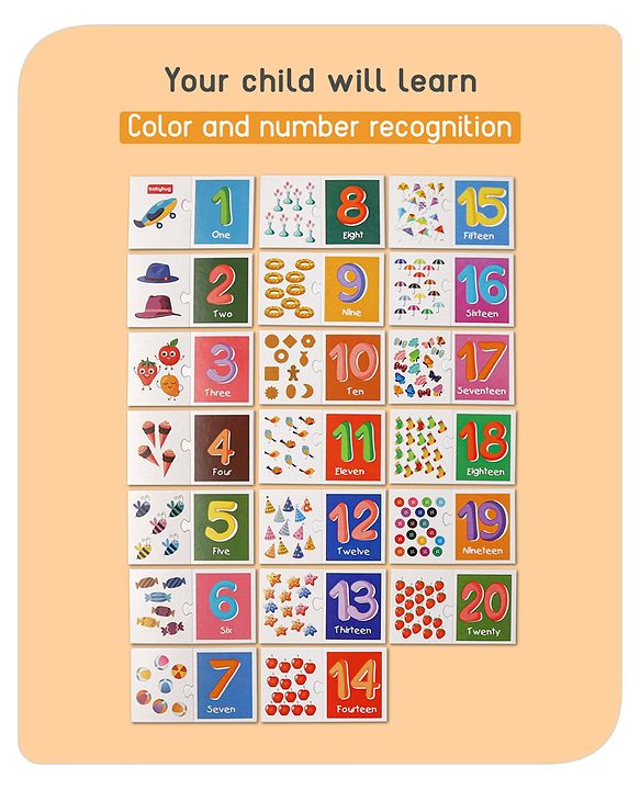 Babyhug Learn the Numbers Jigsaw Puzzle With Activity Kit - 40 Pieces