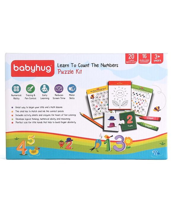 Babyhug Learn the Numbers Jigsaw Puzzle With Activity Kit - 40 Pieces