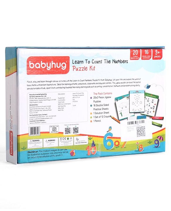 Babyhug Learn the Numbers Jigsaw Puzzle With Activity Kit - 40 Pieces