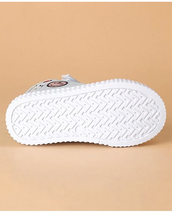 Cute Walk by Babyhug Stripped Casual Shoes with Velcro Closure- Blue
