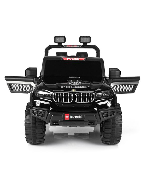 Babyhug Battery Operated Police Ride on Jeep with Light & Music - Black