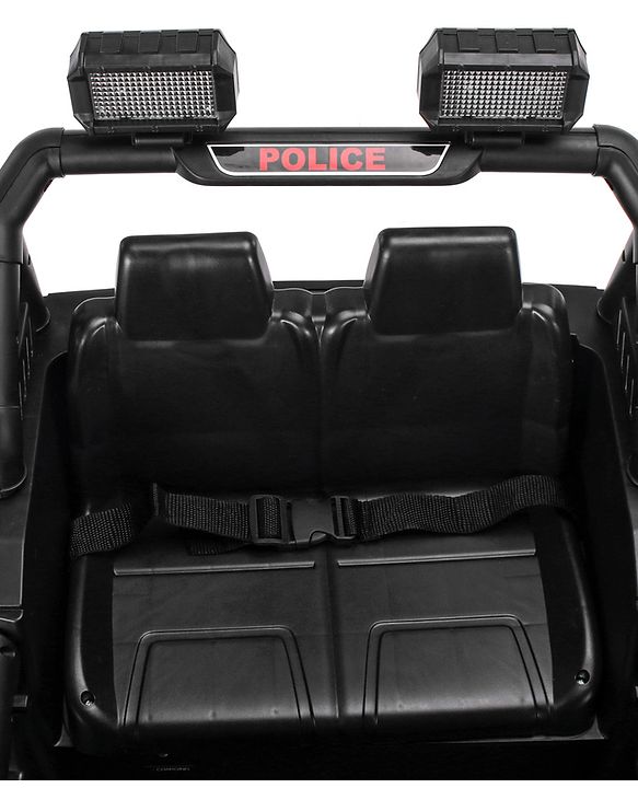 Babyhug Battery Operated Police Ride on Jeep with Light & Music - Black