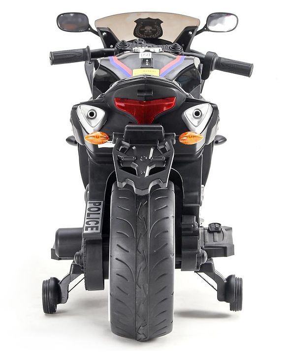 Babyhug Police Battery Operated Ride on Bike With Music & Light - Black