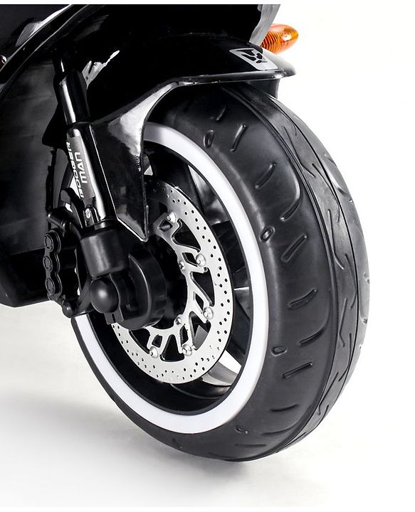 Babyhug Police Battery Operated Ride on Bike With Music & Light - Black